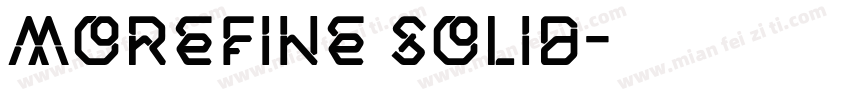 morefine solid字体转换